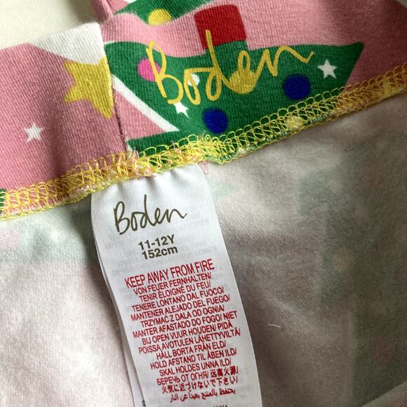 Mini Boden Festive Christmas Leggings - Pink - 11-12 - Picture 4 of 11